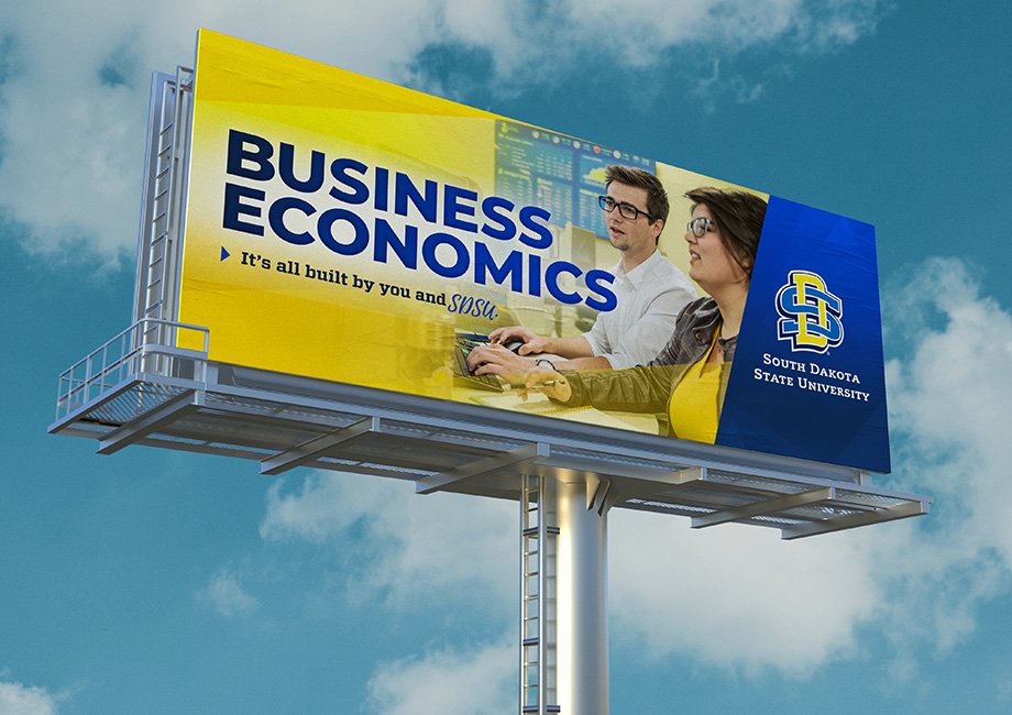 Business Economics. Built by you and SDSU billboard