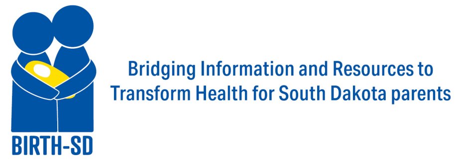 BIRTH-SD Logo: Bridging Information and Resources to Transform Health for South Dakota parents