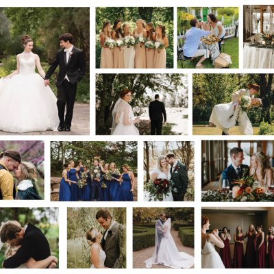 Wedding collage of weddings at McCrory