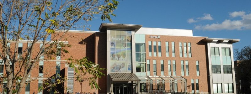 Front view of Avera Health & Science Center on SDSU Campus Brookings