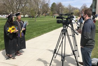 Maddison and Gabrielle Miller interviewed following the 5-9-21 morning commencement ceremony.