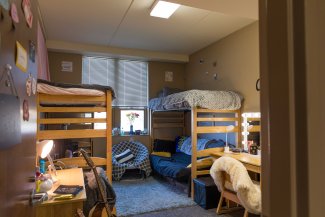Students room in Schultz Hall